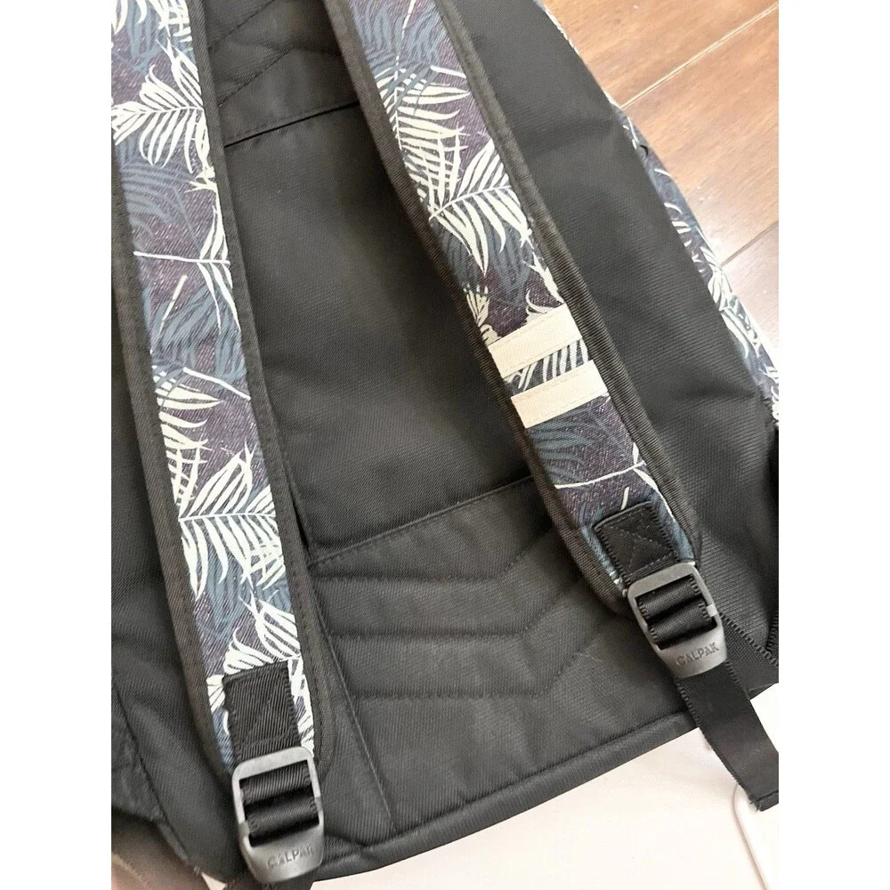 CALPAK Luggage Glenroe Travel Laptop Backpack, Palm Leaf Carryon